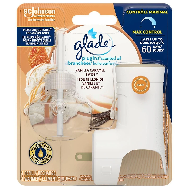 Glade Branchées® Huile parfumée Recharge, Vanilla Caramel Twist