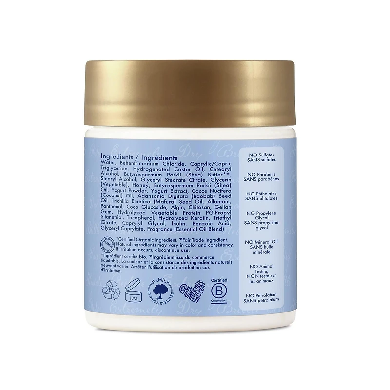 Traitement Shea Moisture Miel de manuka et yogourt