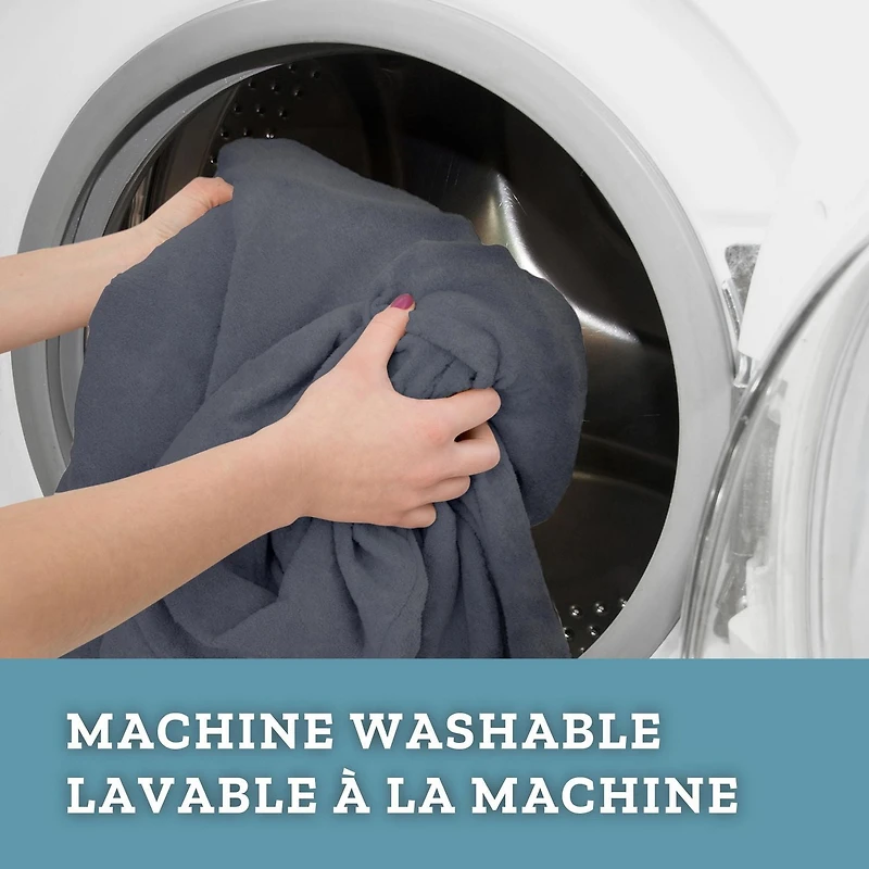 SmartFit Housse de canapé extensible en chenille en tissu recyclé avec tissu performant, housse de meuble 1 pièce, bleu Housse en tissu