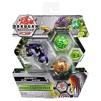 Bakugan, Starter Pack 3 personnages, Gillator Ultra, Figurines Armored Alliance articulées à collectionner