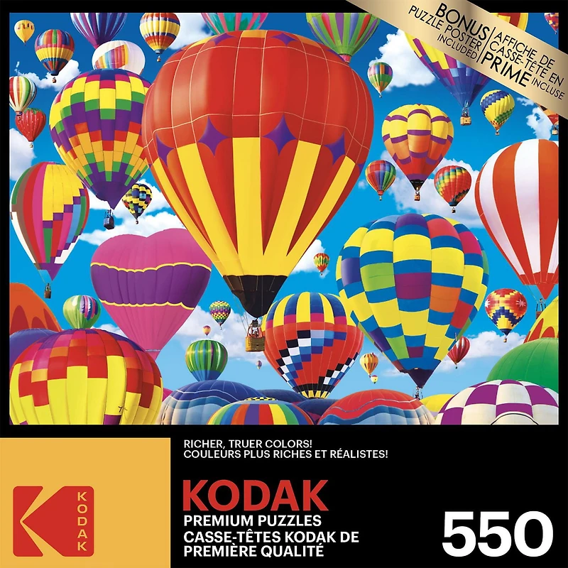Puzzle Kodak 550 pièces - Montgolfières Casse-tête Kodak Prem 550 pièces