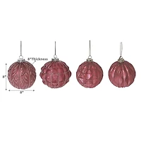 Rose En Forme De Gland En Verre - Lot De 12
