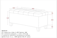 Ottomane De Rangement Similicuir – Noir