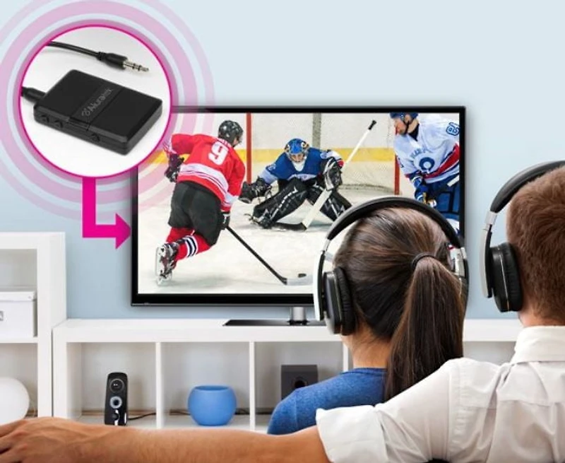 Aluratek Bluetooth Audio Receiver / Transmitter with Detached Cable | Bluetooth 5 | 50 ft. Range