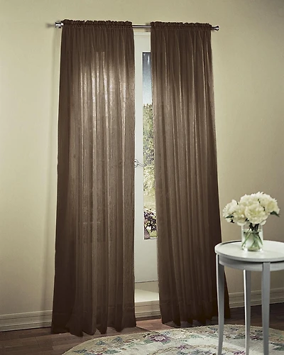 SUN TEXTILE CRUSHED ROD POCKET CURTAIN