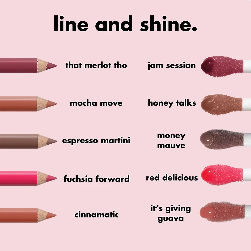 e.l.f. Cosmetics Cream Glide Lip Liner, High Colour Payoff and a Semi-Matte Finish