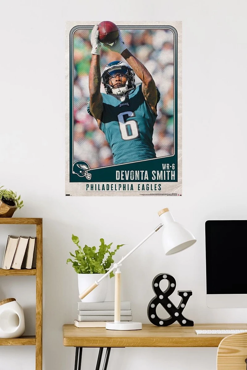 NFL Philadelphia Eagles - DeVonta Smith 22 Wall Poster, 22.375" x 34"