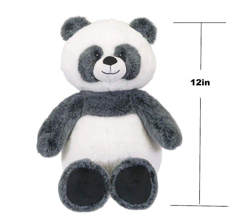 Kid Connection Super Soft Jungle Animal 12''H Panda, Super soft and cuddly plush