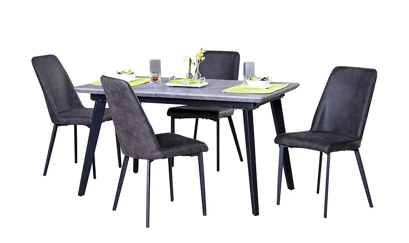Topline Home Furnishings Patterned Top Dining Table
