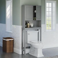 RiverRidge® Home Ashland Collection 27.44-inch W x 64.88-inch H x 7.81-inch D Space Saver in Gray