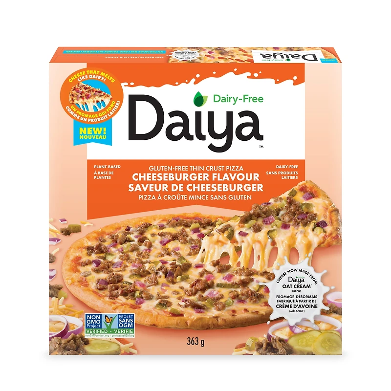 Daiya Dairy Free Gluten Free Cheeseburger Flavour Pizza, Vegan (Frozen), 363g