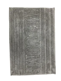 Naples Collection Microfiber Bathmat – 20 Inch x 30 Inch, Grey, Soft and Absorbent Bathroom Rug
