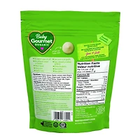 Fondants biologiques Melties légumes verts fruités et crème de noix de coco pour bébé de Baby Gourmet, 8 mois+ Fondants biologiques - 23 g