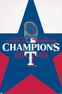 MLB Texas Rangers - 2023 World Series Team Logo Wall Poster, 22.375" x 34"