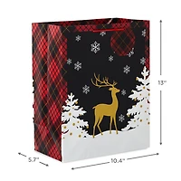 Hallmark Large Christmas Gift Bag (Golden Deer)