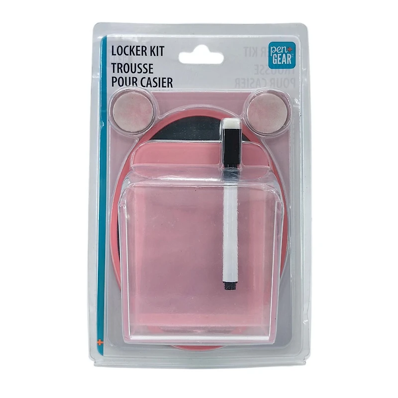 PEN+GEAR PLASTIC LOCKER SET PINK, 3.22*9.76*6.5inch