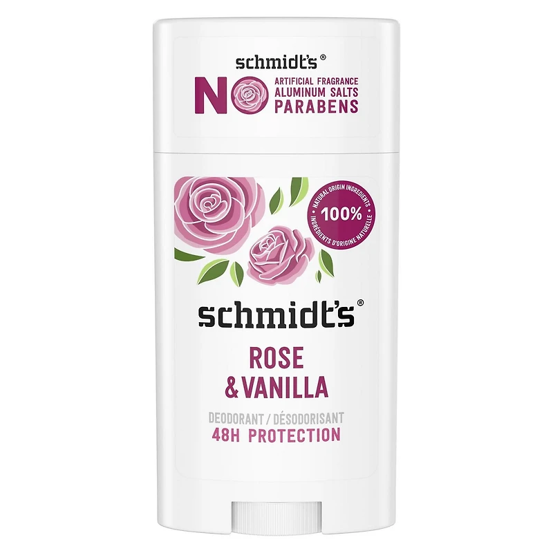 Désodorisant d'Origine Naturelle Schmidt's rose & vanilla