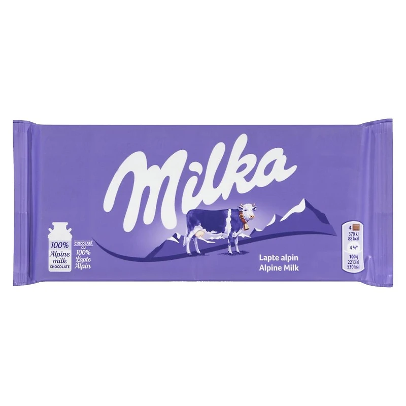 MILKA Chocolate Alpine Milk, Milka Alpine milk choc. 100g