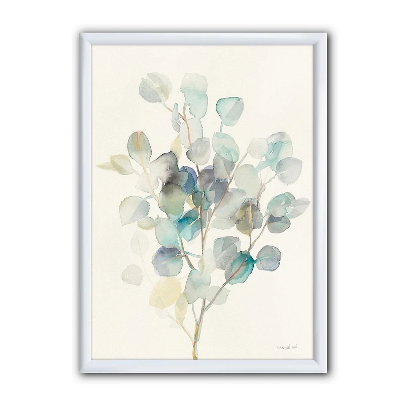 Designart Eucalyptus leaves I Framed Wall Art