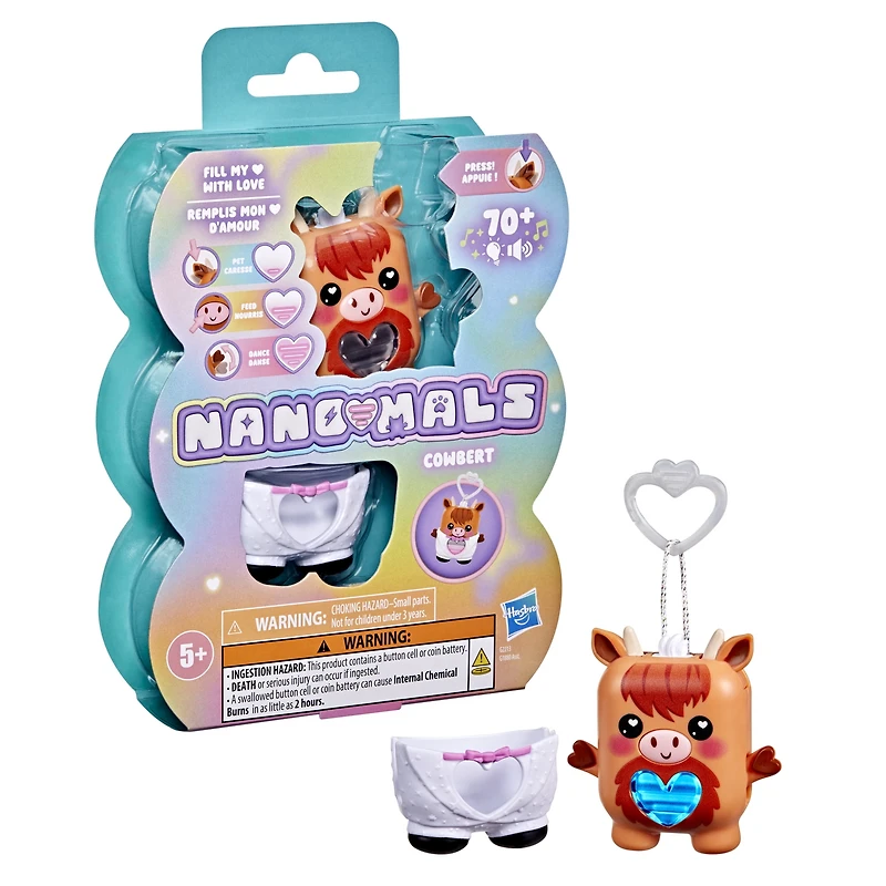 NANO-MALS Cowbert the Highland Cow Electronic Fidget Pet