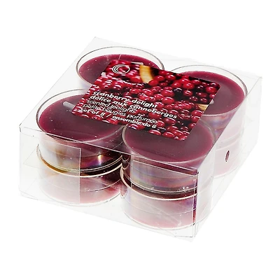 8 Pk Parfumée Tealights (Delight Cranberry) - Set of 2