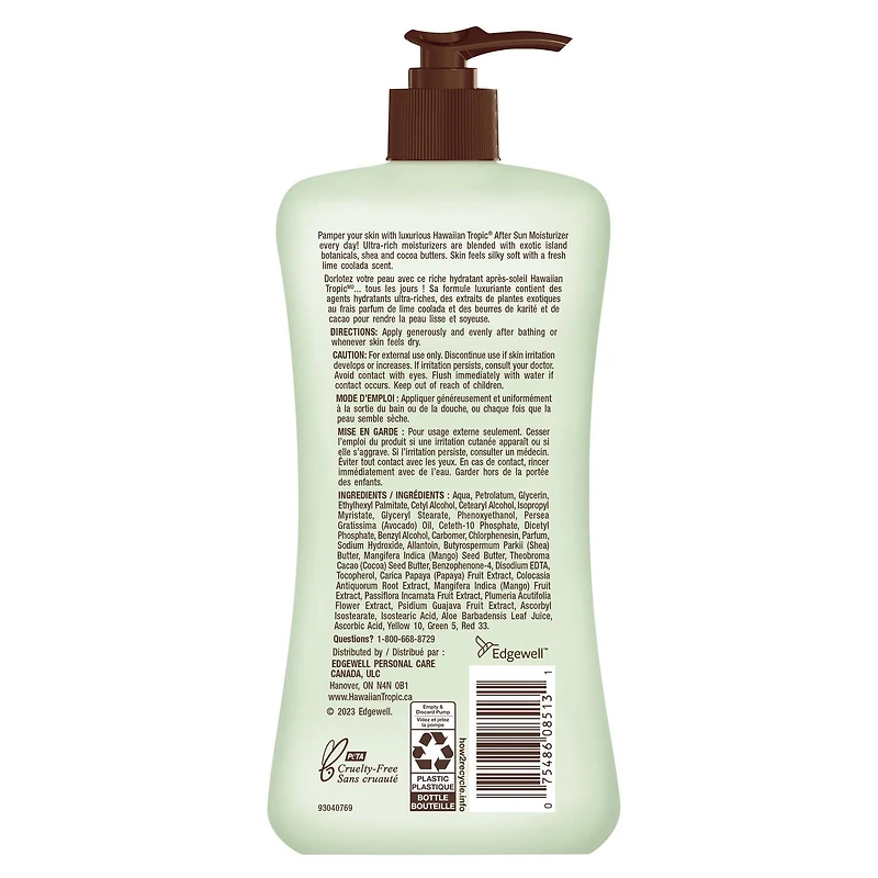 Hawaiian Tropic® Lime Coolada After Sun Moisturizer, 480ml