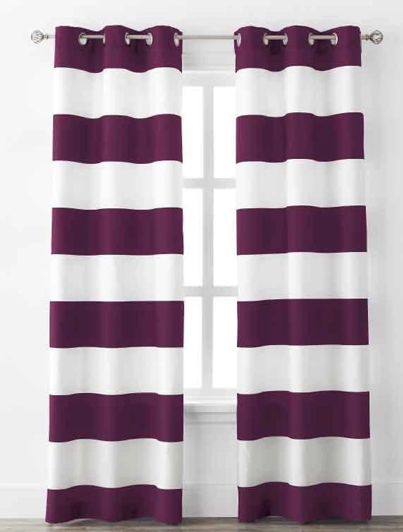 Rideaux Mainstays pour fenêtre – Bandes betterave marinée en paq. de 2