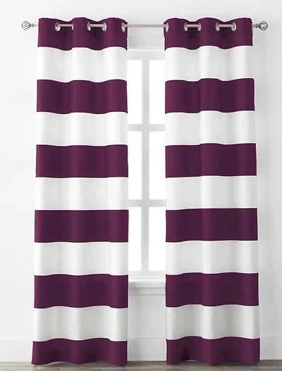 Rideaux Mainstays pour fenêtre – Bandes betterave marinée en paq. de 2