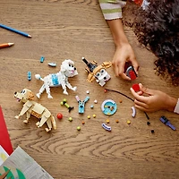 LEGO Creator 3-in-1 Adorable Dogs Building Toy Set 31137, Great Gift for Dog Lovers and Kids Ages 7 and Up, Featuring Canine Companions: Dachshund, Beagle, Pug, Poodle, Husky, and Labrador, Includes 475 Pieces, Ages 7+