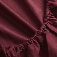 Mainstays 4-Piece Zinfandel Flannel Sheet Set, Queen