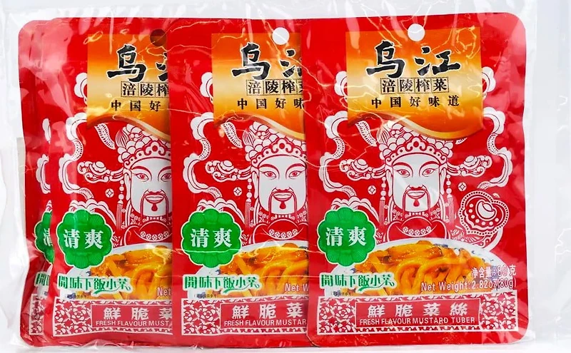 WJ Preserved Mustard Tuber Fresh Flavor, 320g