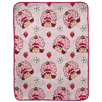 Strawberry Shortcake Kids Silk Touch Fleece Throw, 100% Polyester