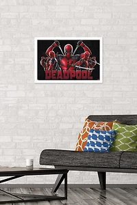 Marvel Deadpool & Wolverine - Deadpool Wall Poster, 14.725" x 22.375" Framed