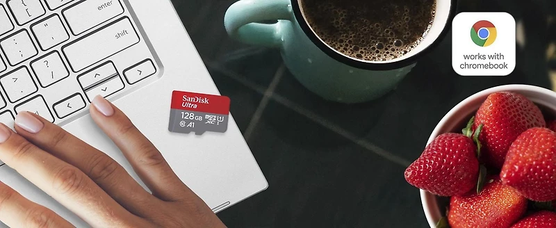 Carte SanDisk UltraMD microSDXCMC UHS-I de 128 Go* pour ChromebookMC