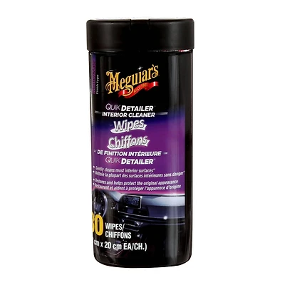 Meguiar’s®,QUIK INTERIOR DETAILER WIPES-CA,G13600C,25PC CAN,6/CV, Meguiar’s® G13600C
