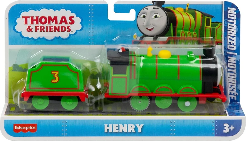 Thomas et ses amis Train jouet motorisé Locomotive Henry avec wagon