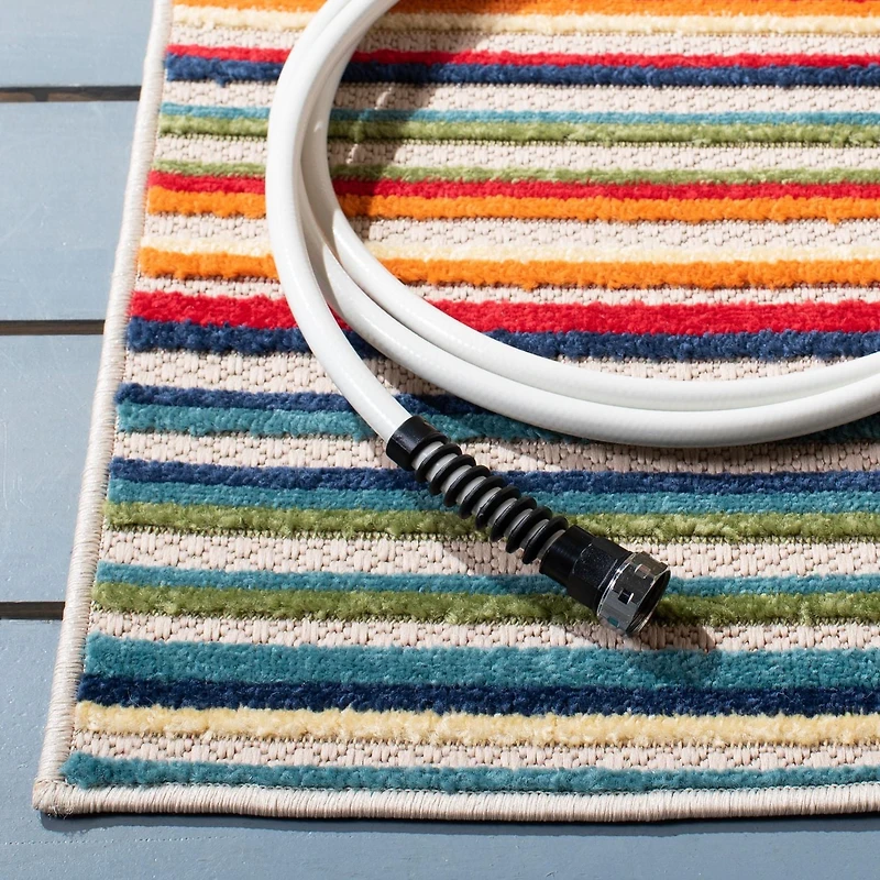 SAFAVIEH Cabana Siomha Striped Outdoor Area Rug