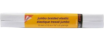 Unique Creativ White Jumbo Braided Elastic