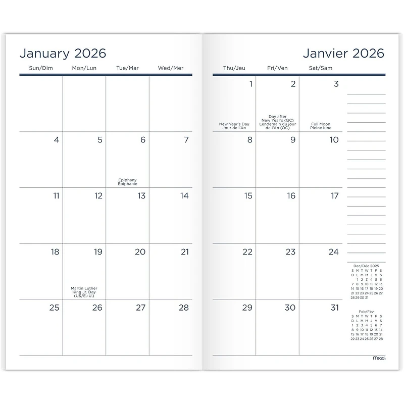 Mead® Dandy 2YR Pkt Plnr 2026, Planner