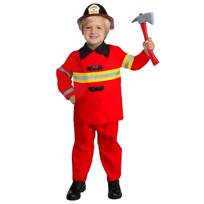 Costume de pompier pour tout-petits 3-4T.