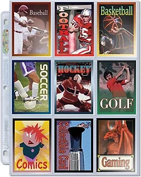 Ultra PRO Platinum Series Pocket Pages (100ct) for Cards and Photos 9-Pocket for 2-1/2" x 3-1/2" Standard Size Cards