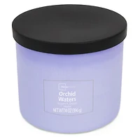 Bougie parfumée Mainstays à 3 mèches, enveloppée texturée Eaux d’orchidée, 14 oz MAINSTAYS PL EAUX D'ORCHIDÉE