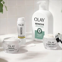 Olay Sensitive Face Moisturizer Cream  Fragrance Free Soothing Skin Care Treatment with Colloidal Oatmeal