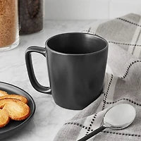Mainstays Alessandra Matte Black Stoneware Mug, 14.4oz, MS MUG ALLESANDRA
