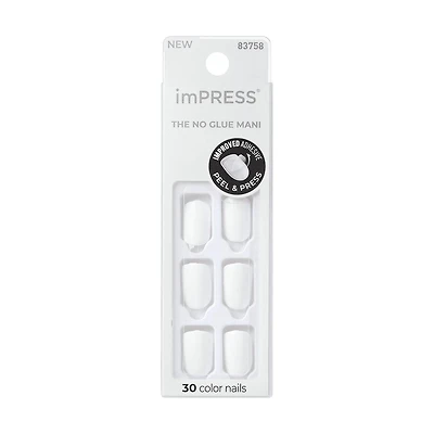KISS ImPRESS Color - 30 faux ongles, courts Gel en minutes