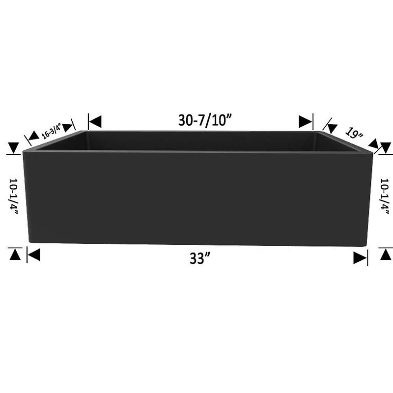 American Imaginations -in. W CSA Approved Granite Composite Kitchen Sink With Bowl AI