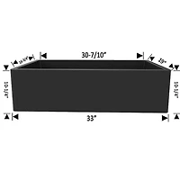 American Imaginations -in. W CSA Approved Granite Composite Kitchen Sink With Bowl AI