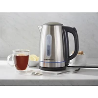 Hamilton Beach 1.7L Stainless Steel Electric Kettle with LED Light Ring 41037C, 1.7L Capacity