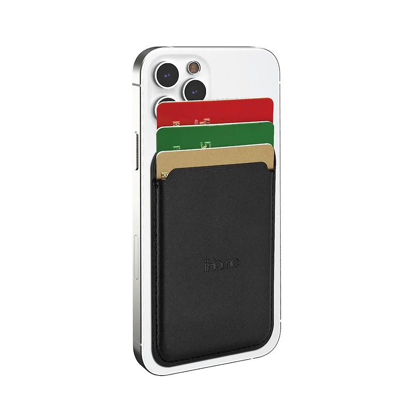 iHome Magnetic Vegan Leather Card Wallet