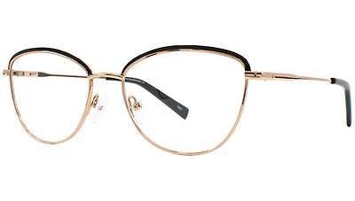 Flat Earth FE5879 Black/Rose Gold Eyeglass Frame
